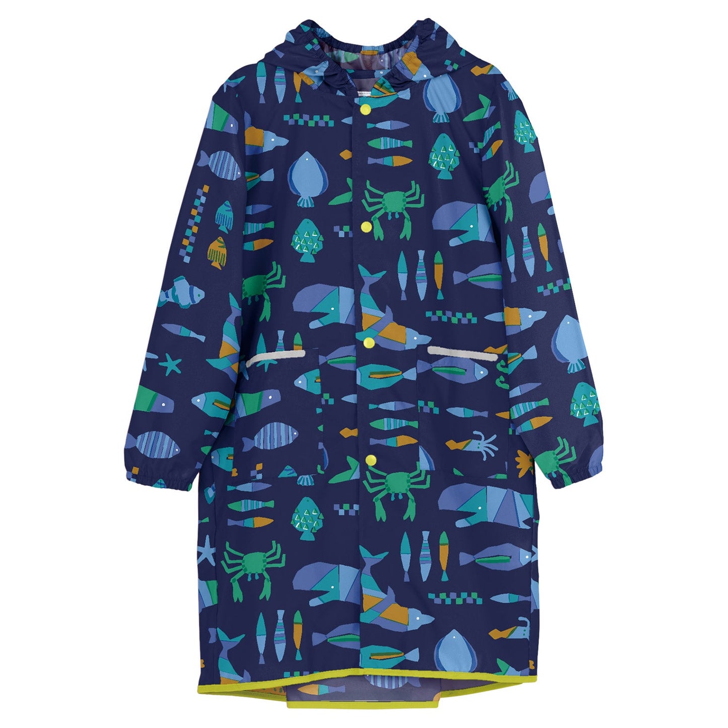 Medium size cute children's raincoat (with rain bag)