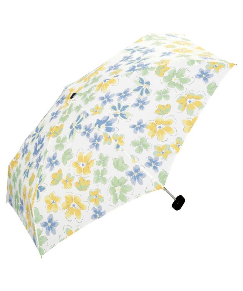 Pastel Floral Mini Folding Umbrella