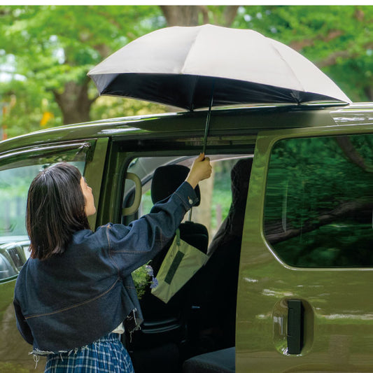 【2026 必買車用傘】Wpc. MagFit 專利磁吸晴雨傘：上下車不再淋濕的究極解決方案