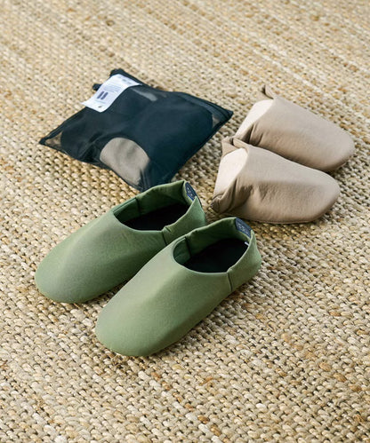 ONDOO by Wpc. 兩用摺疊旅行拖鞋｜防潑水可機洗，附專屬收納袋 (120g)