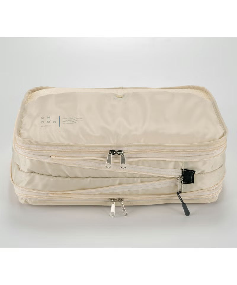 《預訂》ONDOO by Wpc. 極簡旅行壓縮收納袋｜拉鍊式厚度壓縮．網狀透氣設計．防水防污衣物收納袋 (165g)