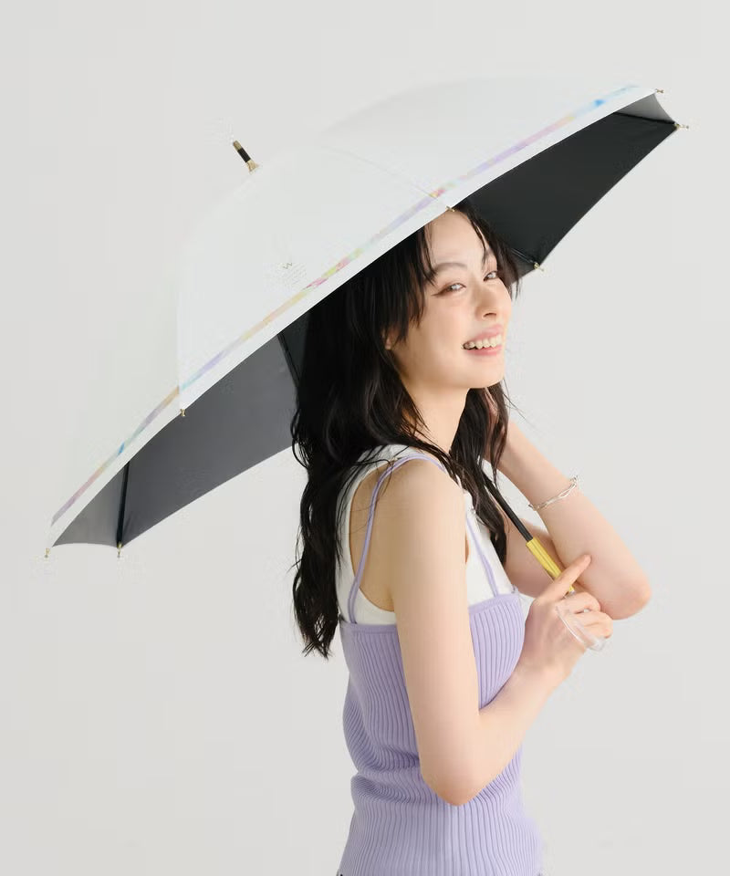 水彩暈染遮光降溫長傘｜隔熱降溫．完全遮光．晴雨兼用 (330g)