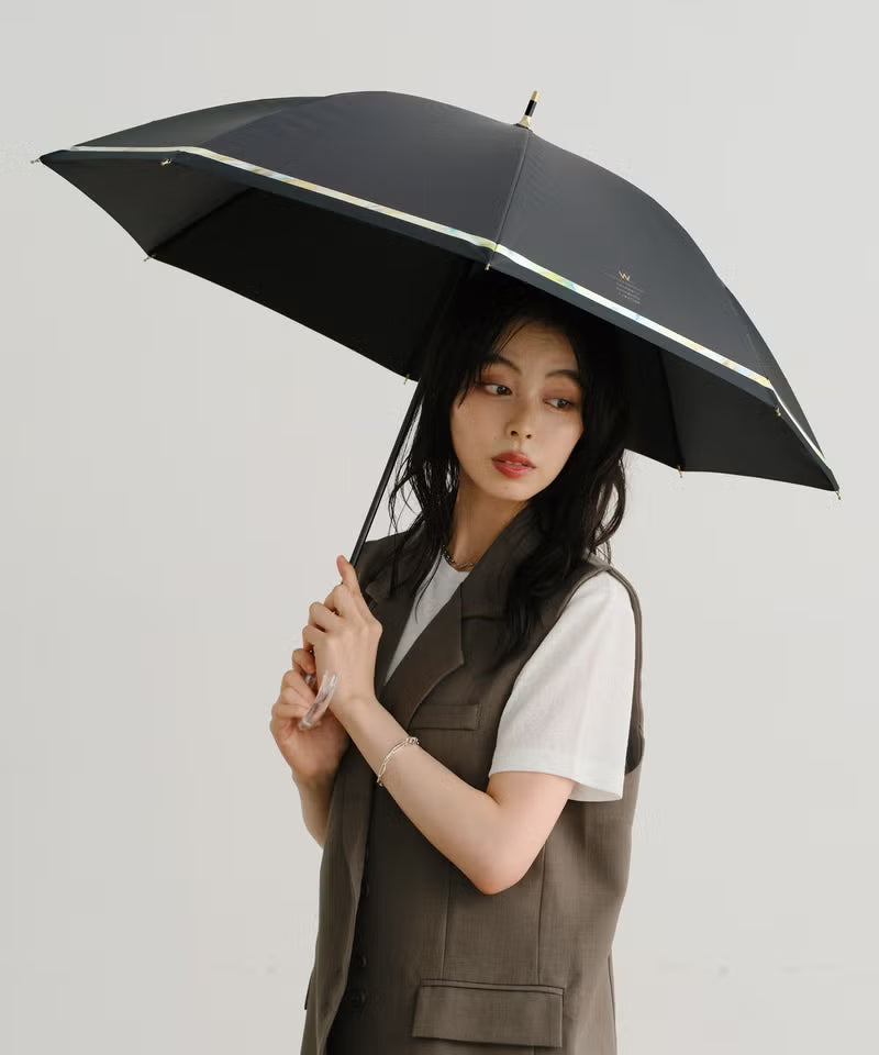 水彩暈染遮光降溫長傘｜隔熱降溫．完全遮光．晴雨兼用 (330g)