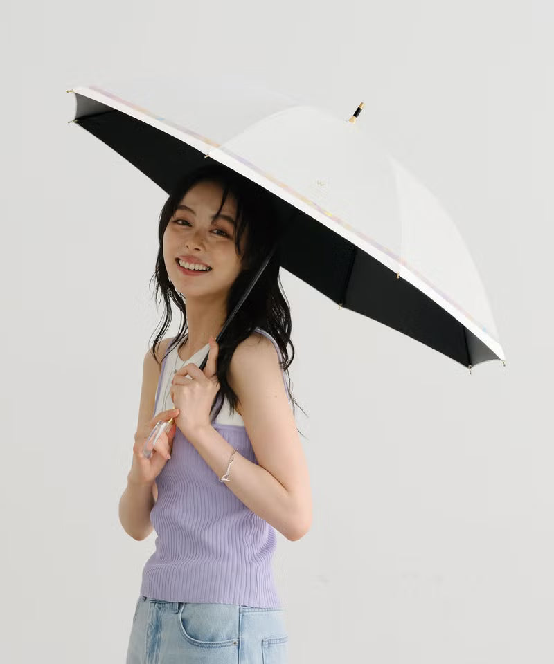 水彩暈染遮光降溫長傘｜隔熱降溫．完全遮光．晴雨兼用 (330g)