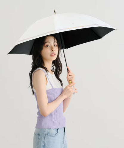 水彩暈染遮光降溫長傘｜隔熱降溫．完全遮光．晴雨兼用 (330g)