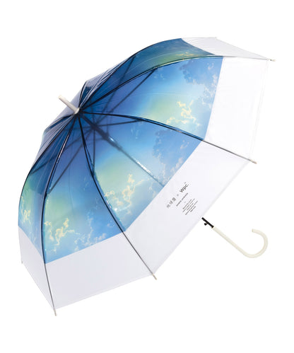 地球屋 X Wpc. 夢幻天色透明長傘｜細膩漸層天色．玻璃纖維抗風傘骨．送禮收藏適宜 (390g)