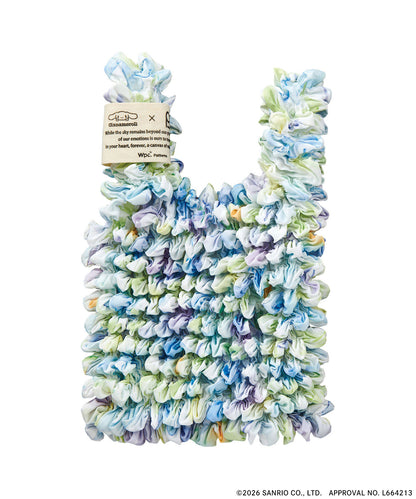 Sanrio X Wpc. 三麗鷗水彩紮染購物袋｜紮染環保袋．彈性收納袋．少女系禮物 (30g)