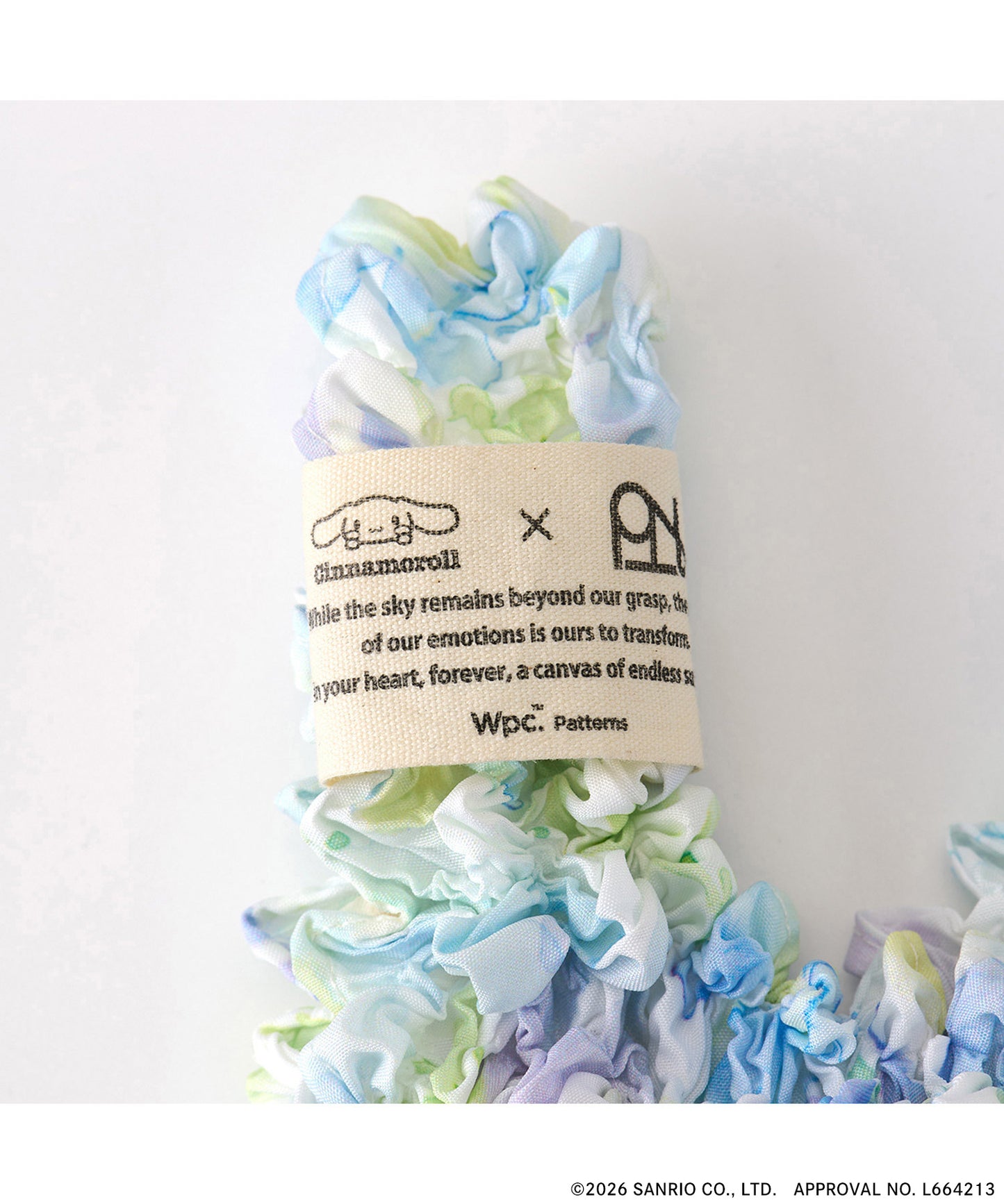 Sanrio X Wpc. 三麗鷗水彩紮染購物袋｜紮染環保袋．彈性收納袋．少女系禮物 (30g)