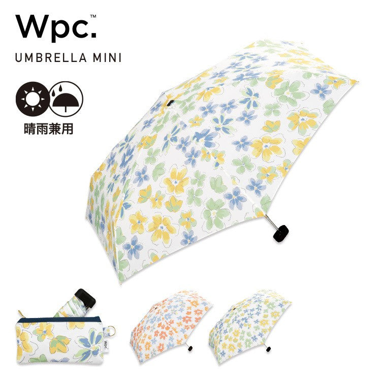Pastel Floral Mini Folding Umbrella