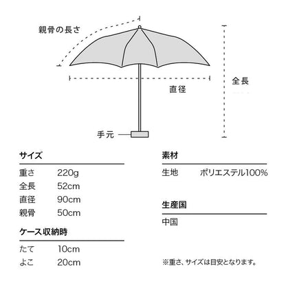 Pastel Floral Mini Folding Umbrella