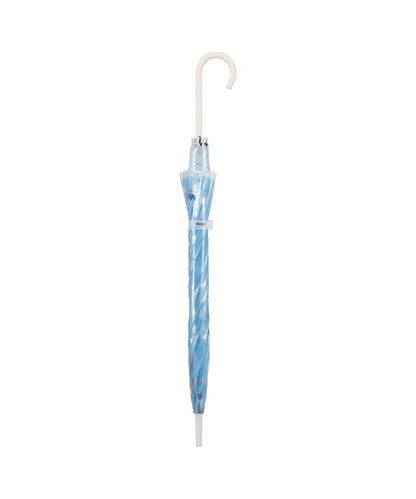 Transparent long umbrella with flowers