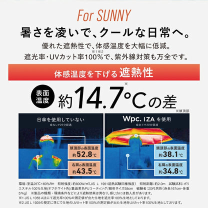 IZA降溫縮骨遮｜日系簡約・晴雨兩用・夏日降溫 (310g)